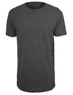 BuildYourBrand Shaped Long Tee aus 100% Baumwolle, White L, BY028 – Anthracite (Chine)
