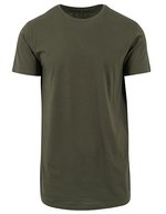 BuildYourBrand Shaped Long Tee aus 100% Baumwolle, White L, BY028 – Olive