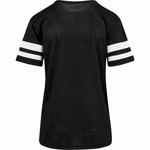 BuildYourBrand T-Shirt with Mesh Stripes for Women, Black/White XS, BY033 – image 4