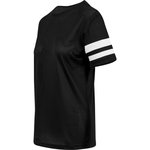 BuildYourBrand T-Shirt mit Mesh-Streifen für Damen, Black/White XS, BY033 – Bild 7