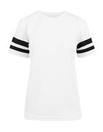 BuildYourBrand T-Shirt mit Mesh-Streifen für Damen, Black/White XS, BY033 – White/Black