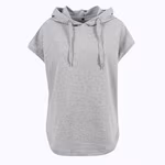 Ladies` Sleeveless Hoody – Heather Grey