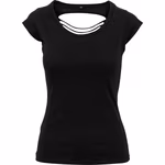 BuildYourBrand T-Shirt mit offenem Rücken für Damen, White XS, BY035 – Bild 3