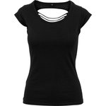 BuildYourBrand T-Shirt mit offenem Rücken für Damen, White XS, BY035 – Bild 3