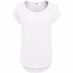 BuildYourBrand Long Slub T-Shirt with Curved Hem for Women – image 3