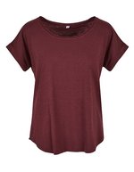BuildYourBrand Build Your Brand Ladies´ Long Slub Tee Lilac XL (BY036), BY036 – Cherry