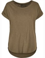 BuildYourBrand Build Your Brand Ladies´ Long Slub Tee Lilac XL (BY036), BY036 – Olive