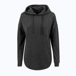 Oversized Hoodie mit abgerundetem Saum – Charcoal (Heather)