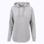 Oversized Hoodie mit abgerundetem Saum – Grey