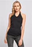 Halterneck Shirt with Waist Cut for Women – White