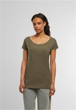 BuildYourBrand Wideneck T-Shirt aus Baumwolle für Damen, Black XS, BY039 – Bild 1
