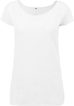BuildYourBrand Wideneck T-Shirt aus Baumwolle für Damen, Black XS, BY039 – Bild 3
