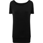 BuildYourBrand Viskose T-Shirt Boatneck-Schnitt für Damen, Black XS, BY040 – Bild 3