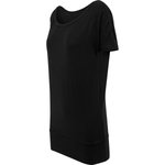 BuildYourBrand Viskose T-Shirt Boatneck-Schnitt für Damen, Black XS, BY040 – Bild 7