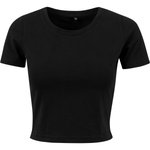 BuildYourBrand Cropped Tee aus Single Jersey für Damen, Grey XS, BY042 – Bild 3