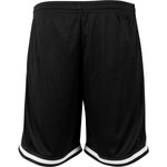 BuildYourBrand Zwei-Ton Mesh-Shorts mit Seiteneinschnitt, Black/Black S, BY047 – Bild 3
