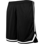 BuildYourBrand Zwei-Ton Mesh-Shorts mit Seiteneinschnitt, Black/Black S, BY047 – Bild 6