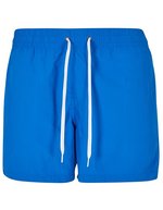 BuildYourBrand Nylon Badehosen mit Taschen und Futter, Black XS, BY050 – Cobalt Blue