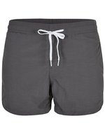 BuildYourBrand Nylon Badehosen mit Taschen und Futter, Black XS, BY050 – Dark Shadow