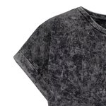 Acid Washed T-Shirt mit Schulterdetails für Damen – Bild 7