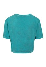 Verwaschenes Damen Crop T-Shirt Baumwolle – Bild 4