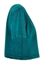 Verwaschenes Damen Crop T-Shirt Baumwolle – Bild 6