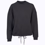 Oversize Sweatshirt with Drawstring – Charcoal (Heather)