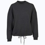Oversize Sweatshirt mit Tunnelzug – Charcoal (Heather)