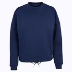 Oversize Sweatshirt with Drawstring – Light Navy