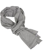 BuildYourBrand Jersey Schal aus 100% Baumwolle – Heather Grey