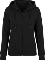 BuildYourBrand Terry Zip Hoody Regular Fit für Damen, Black XS, BY069 – Bild 3