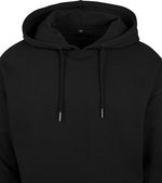 BuildYourBrand Oversize Hoody mit Kordelzug und Rippbündchen, Black S, BY074 – Bild 6