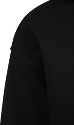 BuildYourBrand Oversize Hoody mit Kordelzug und Rippbündchen, Black S, BY074 – Bild 8