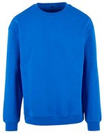 BuildYourBrand Sweat Crewneck mit übergeschnittenen Schultern, U. Beige L, BY075 – Intense Blue
