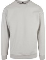 BuildYourBrand Sweat Crewneck mit übergeschnittenen Schultern, U. Beige L, BY075 – Light Asphalt