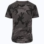 Oversized Camo T-Shirt mit Nackenband – Dark Camo