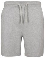 BuildYourBrand Terry Shorts mit Kordelzug und Loose Fit, Black S, BY080 – Heather Grey