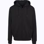 Sweatshirt-Jacke Terry mit Kapuze – Black