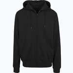 Sweatshirt-Jacke Terry mit Kapuze – Black