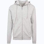 Sweatshirt-Jacke Terry mit Kapuze – Heather Grey