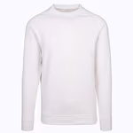 Rundhalsausschnitt Sweatshirt Raglan – White