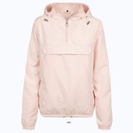BuildYourBrand Basic Pull Over Jacke, Kapuze für Damen, Black XS, BY095 – Light Pink