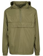 BuildYourBrand Basic Pull Over Jacke mit Kapuze, Black S, BY096 – Olive