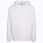 BuildYourBrand Giacca Basic Pull Over con cappuccio, Black S, BY096 – White