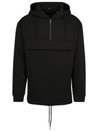 Sweat Pull Over Hoody mit Brusttasche – Black