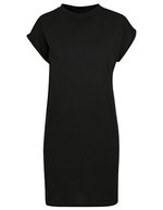 BuildYourBrand Damenkleid mit Stehkragen und Schulterdetails – Black