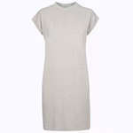 BuildYourBrand Vestito da Donna con colletto alla coreana e dettagli sulle spalle – Heather Grey
