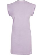 BuildYourBrand Damenkleid mit Stehkragen und Schulterdetails, Light Asphalt S, BY101 – Lilla