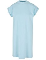 BuildYourBrand Damenkleid mit Stehkragen und Schulterdetails, Light Asphalt S, BY101 – Blu oceano