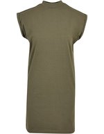 BuildYourBrand Damenkleid mit Stehkragen und Schulterdetails, Light Asphalt S, BY101 – Oliva